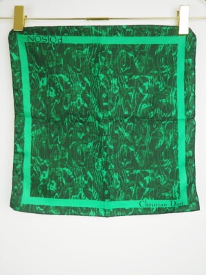Dior Silk Green Handkerchief