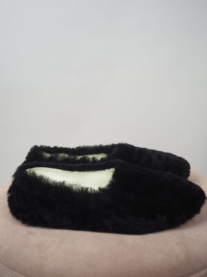 Céline Black Fur Loafers Size EU 38,5