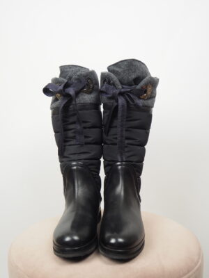 Moncler Black Padded Boots Size EU 39