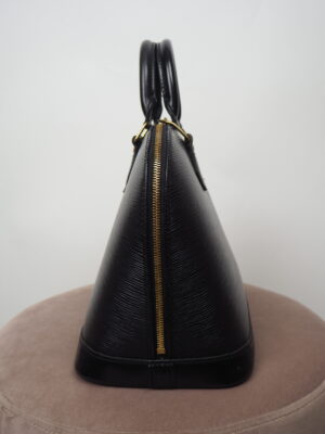 Louis Vuitton Black Épi Alma PM Handbag