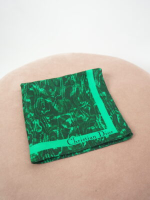 Dior Silk Green Handkerchief