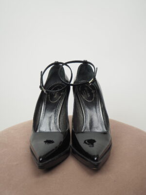 Prada Black Patent Leather Heels Size EU 36,5