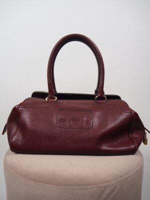 Tods Bordeaux Leather Bag