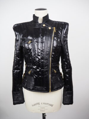 Balmain Black Puffer Jacket Size EU 40
