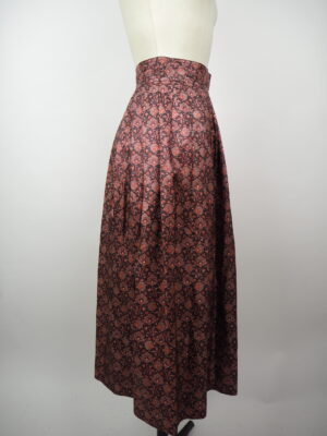 Yves Saint Laurent Burgundy Flower Skirt Size EU 36