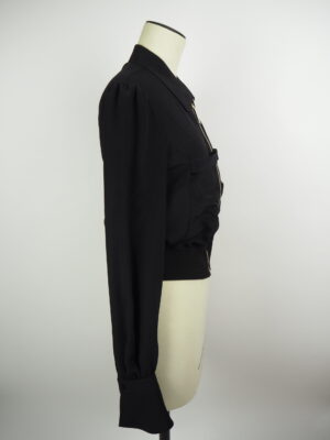 Givenchy Black Silk Jacket Size EU 38