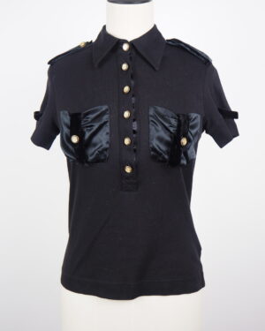 Dolce & Gabbana Black Cotton T-shirt Size IT 40