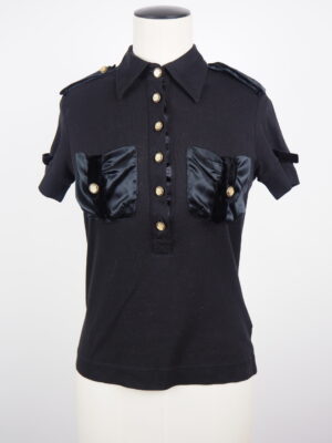 Dolce & Gabbana Black Cotton T-shirt Size IT 40