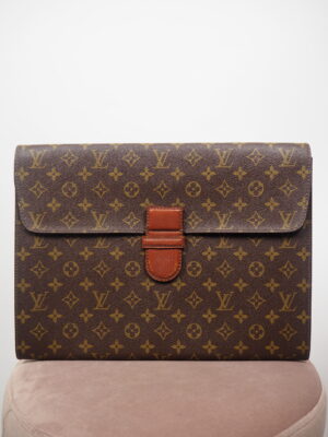 Louis Vuitton Brown Canvas Monogram Briefcase