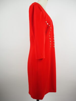 Versace Red Polyester Dress Size IT 48