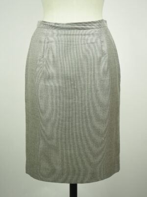 Dior Grey Silk Skirt Size EU 36