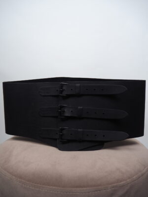 Ann Demeulemeester Black Leather Belt Size Medium