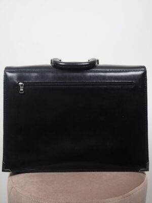Prada Black Patent Leather Briefcase