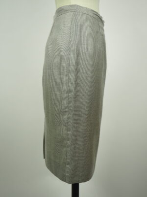 Dior Grey Silk Skirt Size EU 36