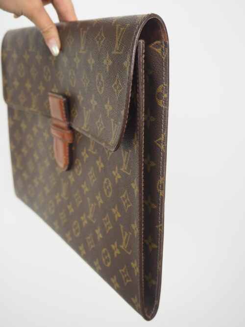 Louis Vuitton Brown Canvas Monogram Briefcase - Image 5