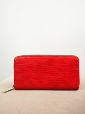 Louis Vuitton Red Epi Leather Wallet