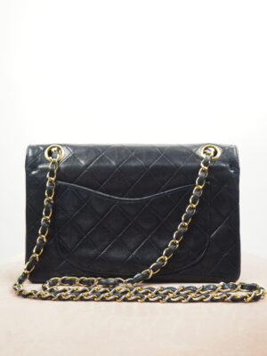 Chanel Black Leather Vintage Classic Bag