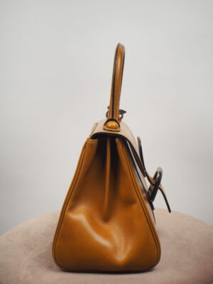 Delvaux Cognac Leather Brillant PM Bag