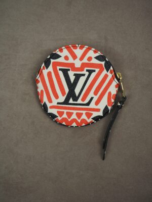 Louis Vuitton Red Coated Canvas Coin Purse