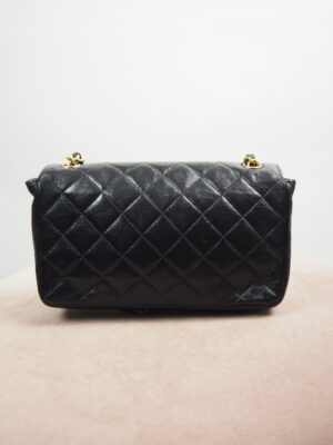 Chanel Black Lambskin Leather Rectangular Mini Bag