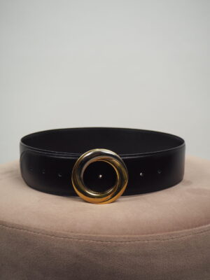 Cartier Black Leather Belt