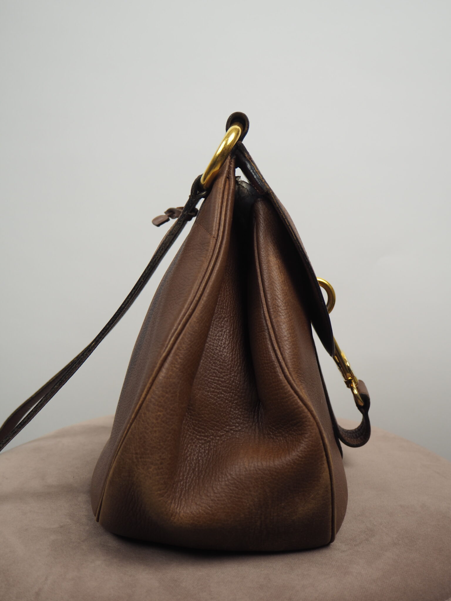 Delvaux Cognac Leather Cerceau Bag – Luxeparel