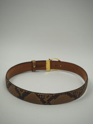 G By Gucci Python Leather Belt Size 80