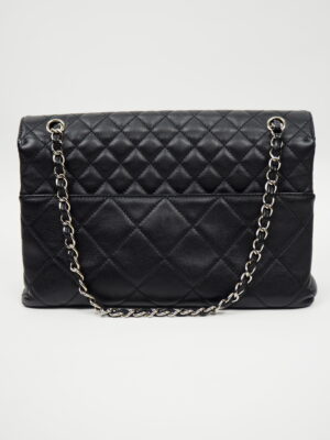 Chanel Black Leather Maxi Flap Bag