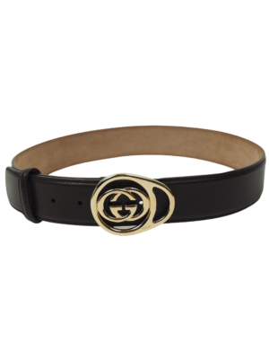 Gucci Brown Leather Belt Size 80