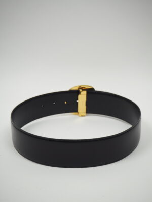 Cartier Black Leather Belt Size 80
