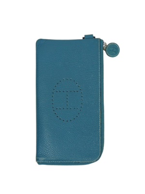 Hermès Blue Leather Wallet