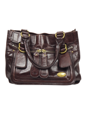 Chloé Maroon Leather Bag