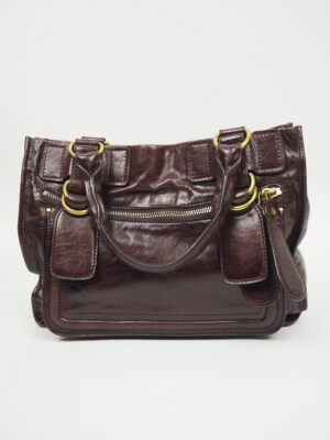 Chloé Maroon Leather Bag