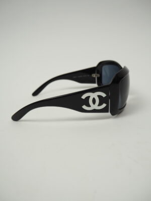 Chanel Black Mother of Pearl Sunglasses