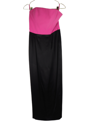 Dior Fuchsia/Black Acetate Dress Size FR 38