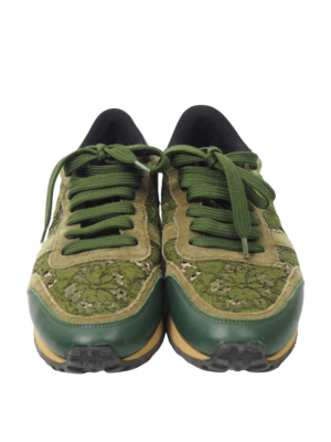 Valentino Green Lace Sneakers Size EU 39