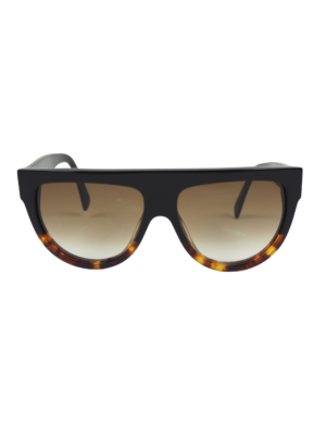 Celine Tortoise Acetate D-Frame Sunglasses