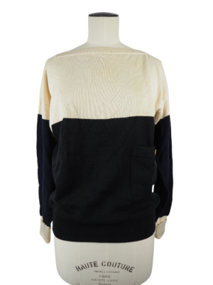 Chanel Cream Cotton Sweater Size Medium