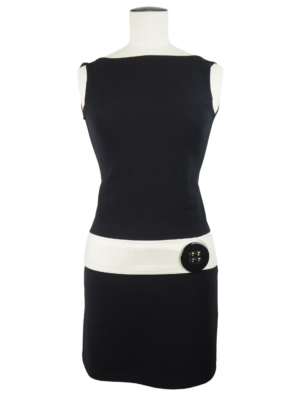 Chanel Black Nylon Dress Size FR 38