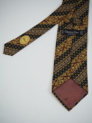 Dior Gold Silk Tie