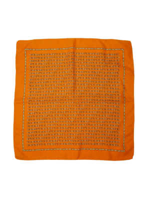 Chanel Orange Silk Handkerchief