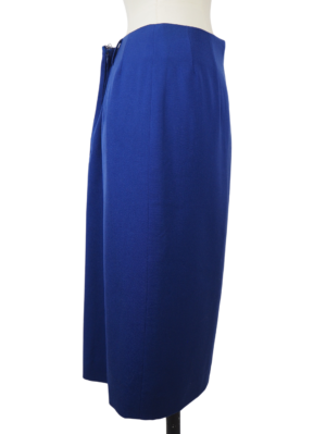 Céline Blue Wool Skirt Size EU 40