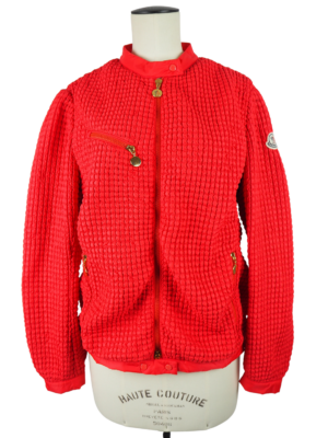 Moncler Red Cotton Jacket Size 3