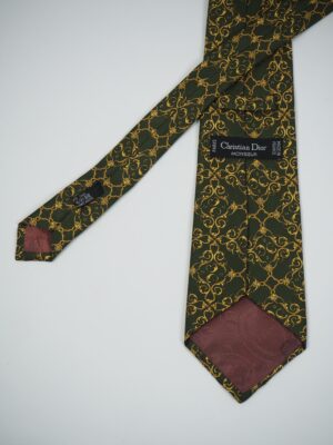 Dior Green Silk Tie