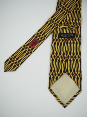 Gucci Gold Silk Tie