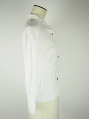 Chanel White Cotton Shirt Size FR 36