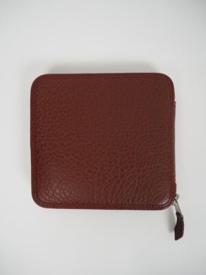 Hermès Burgundy Silk/Leather Tote Bag