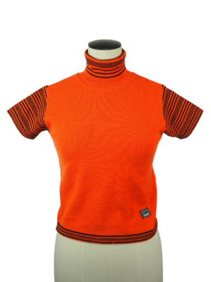 Versace Orange Wool Top Size Small