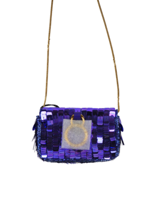 Fendi Purple Sequin Nano Baguette Bag SATC