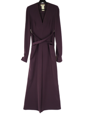 Thierry Mugler Purple Polyester Jumpsuit Size FR 38